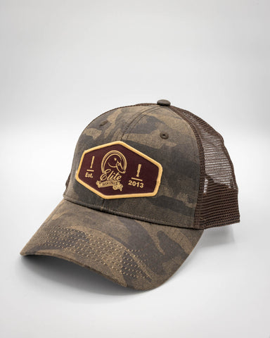Elite Patch Old Retro Camo Mesh Snapback