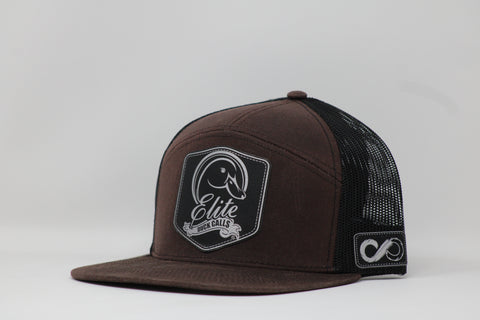 Elite Patch Hat Gumbo / Black Mesh Lost Hat 7 Panel