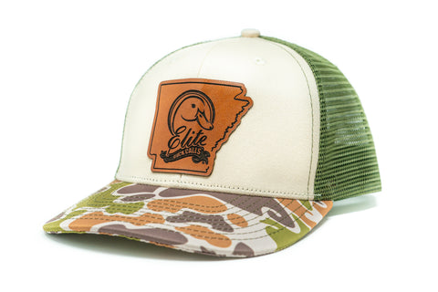 Elite Patch Hat Vintage Camo/Green Mesh