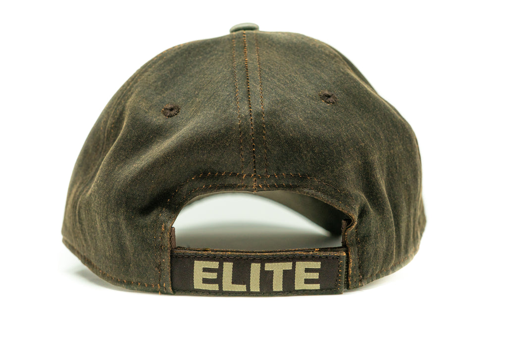 Elite Brown Oilskin Logo Hat
